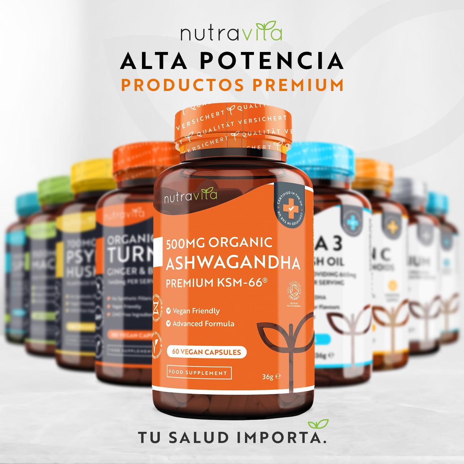 Thumbnail 5 de Nutravita Ashwagandha Orgánica 500mg cápsulas