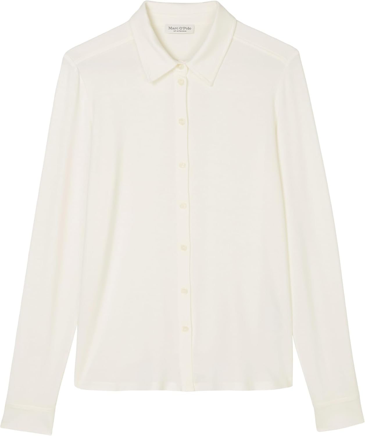 Thumbnail 6 de Marc O'Polo Damen Jerseybluse mit Stretch-Anteil Spitzkragen