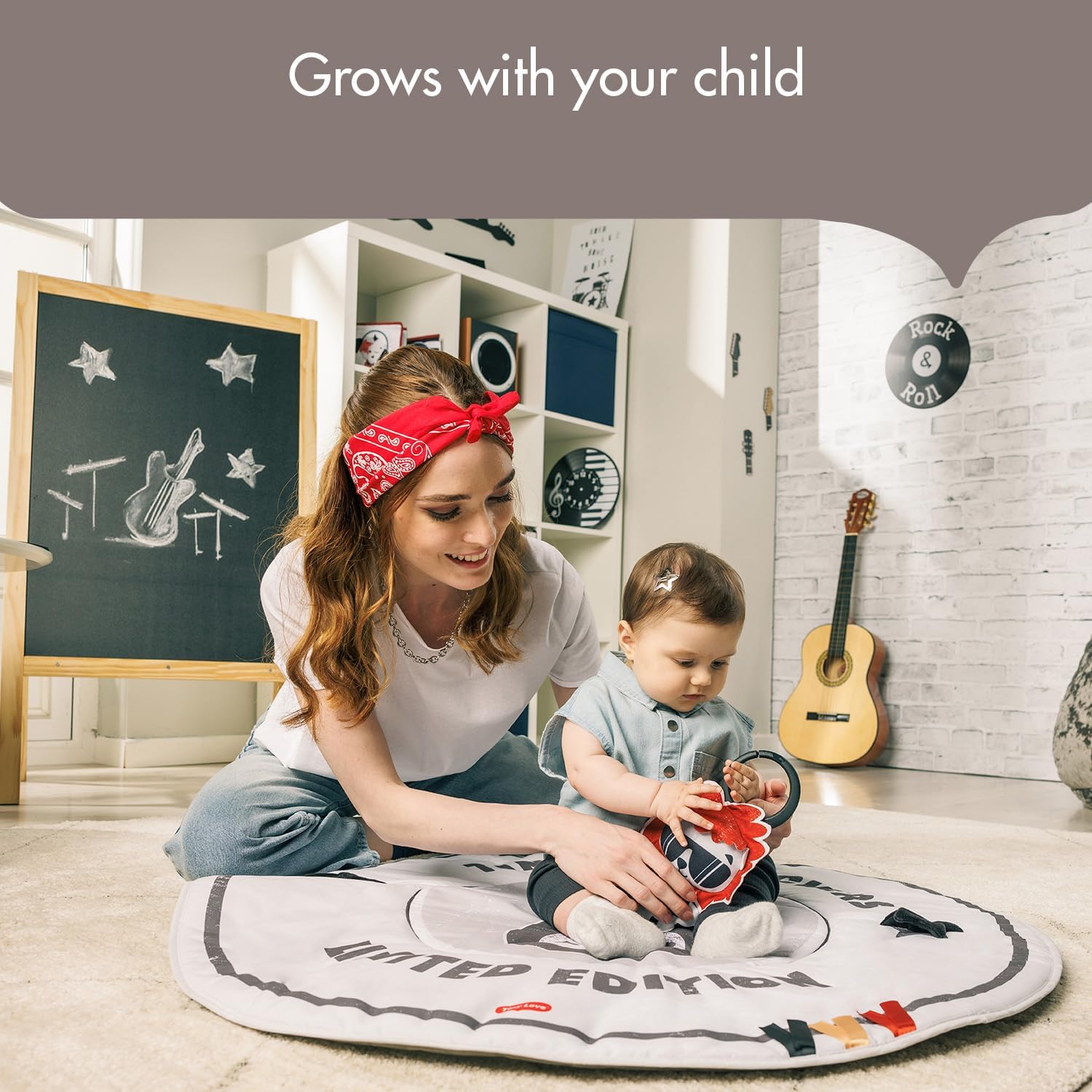 Detalle de Tiny Love Roll with Me Gymini: Groovy Rock 'n' Roll Baby Play Gym