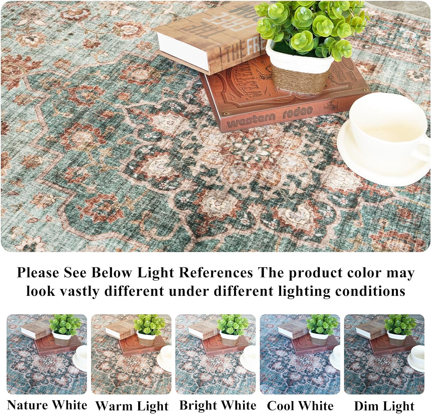 Thumbnail 2 de TOPRUUG 9x12 Washable Area Rug