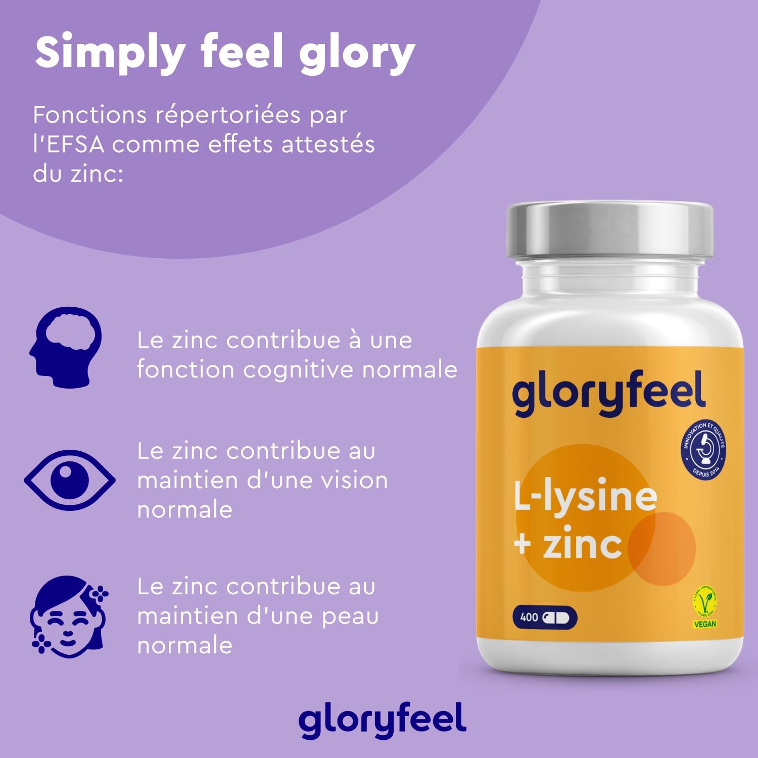 Thumbnail 4 de L-Lysine 400 gélules 💊
