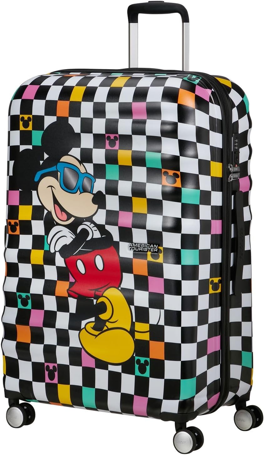Thumbnail 1 de American Tourister Wavebreaker Disney Mickey Mouse Medium Hardshell Suitcase (67 cm) – Travel Spinner with TSA Lock
