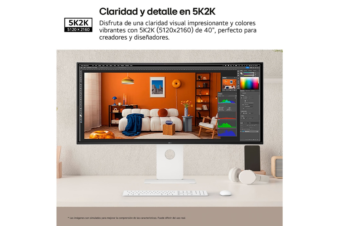 Thumbnail 2 de LG 40U990A-W Monitor UltraWide 40" curvo, 120 Hz