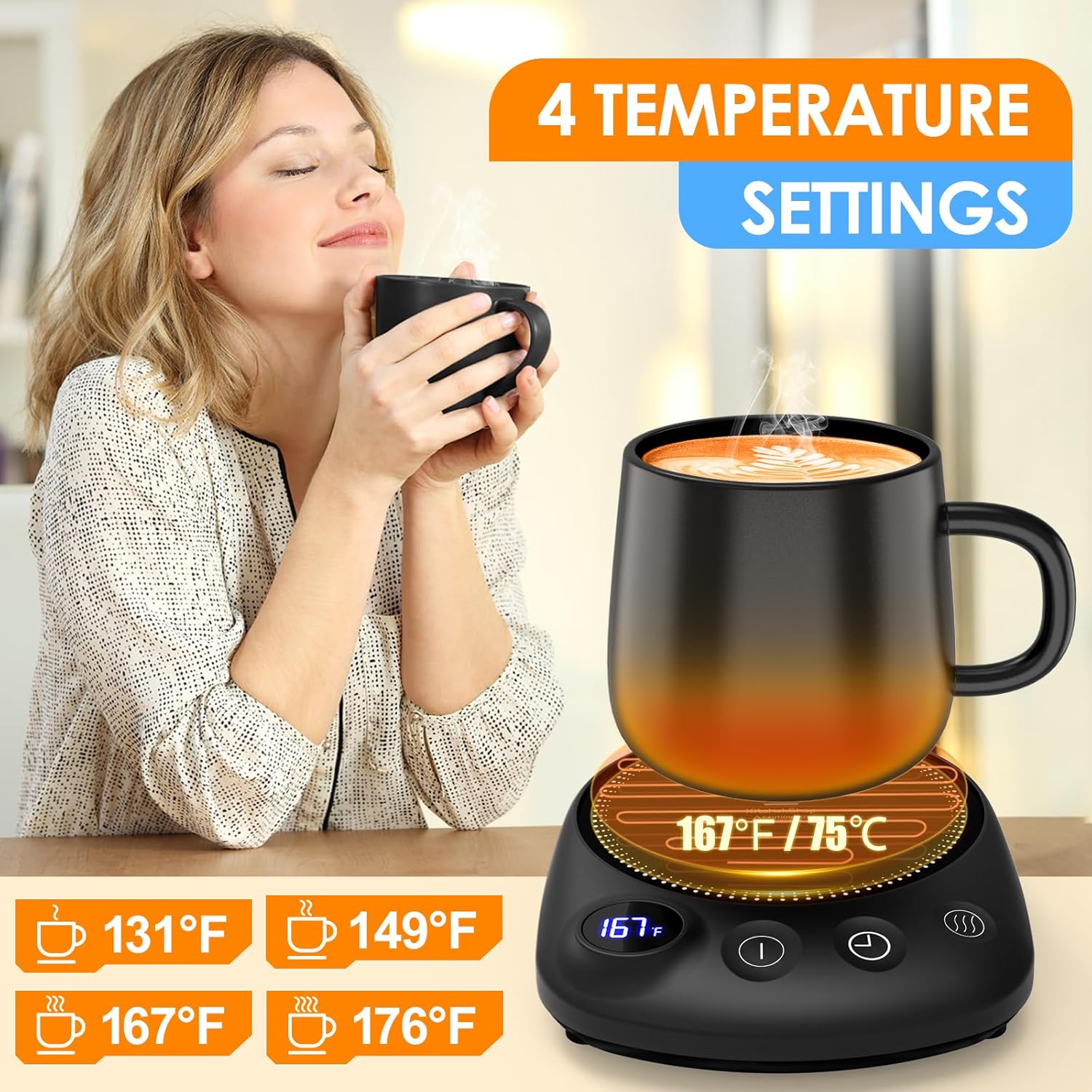 Detalle de KitchekShop Coffee Mug Warmer 185°F
