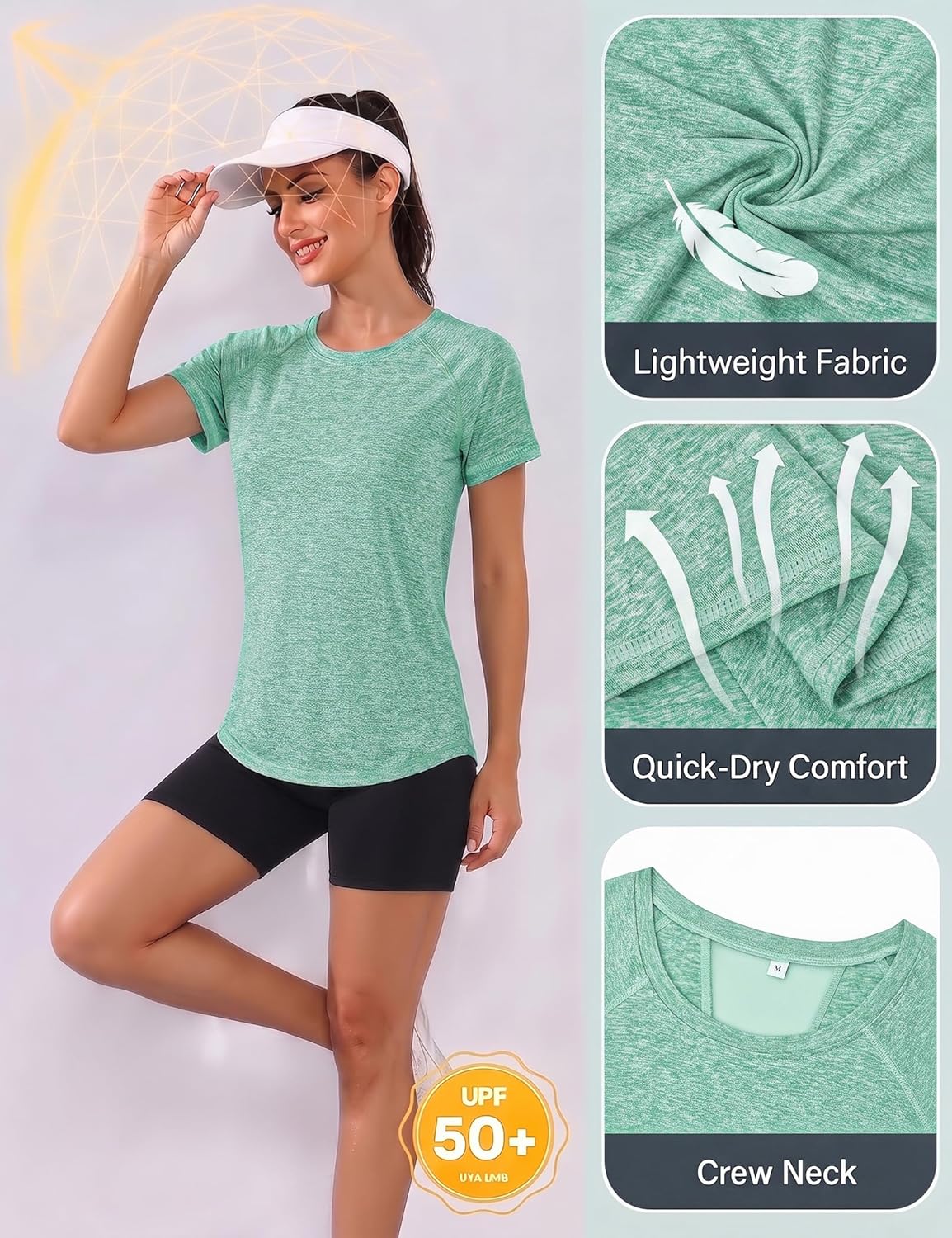 Thumbnail 3 de Sportshirt Damen mit Netz-Design