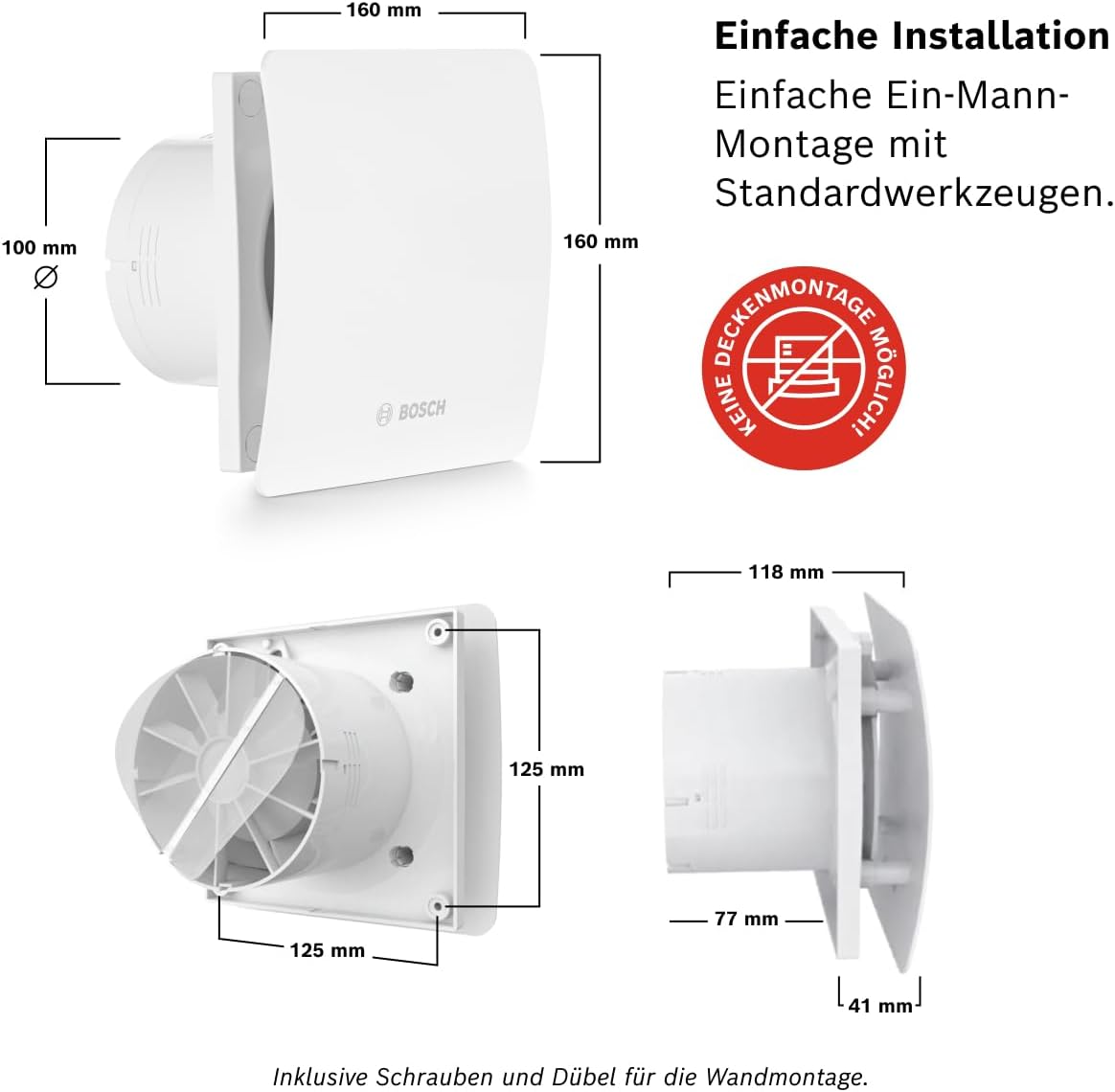 Thumbnail 4 de Bosch Badlüfter 1500 W 100mm