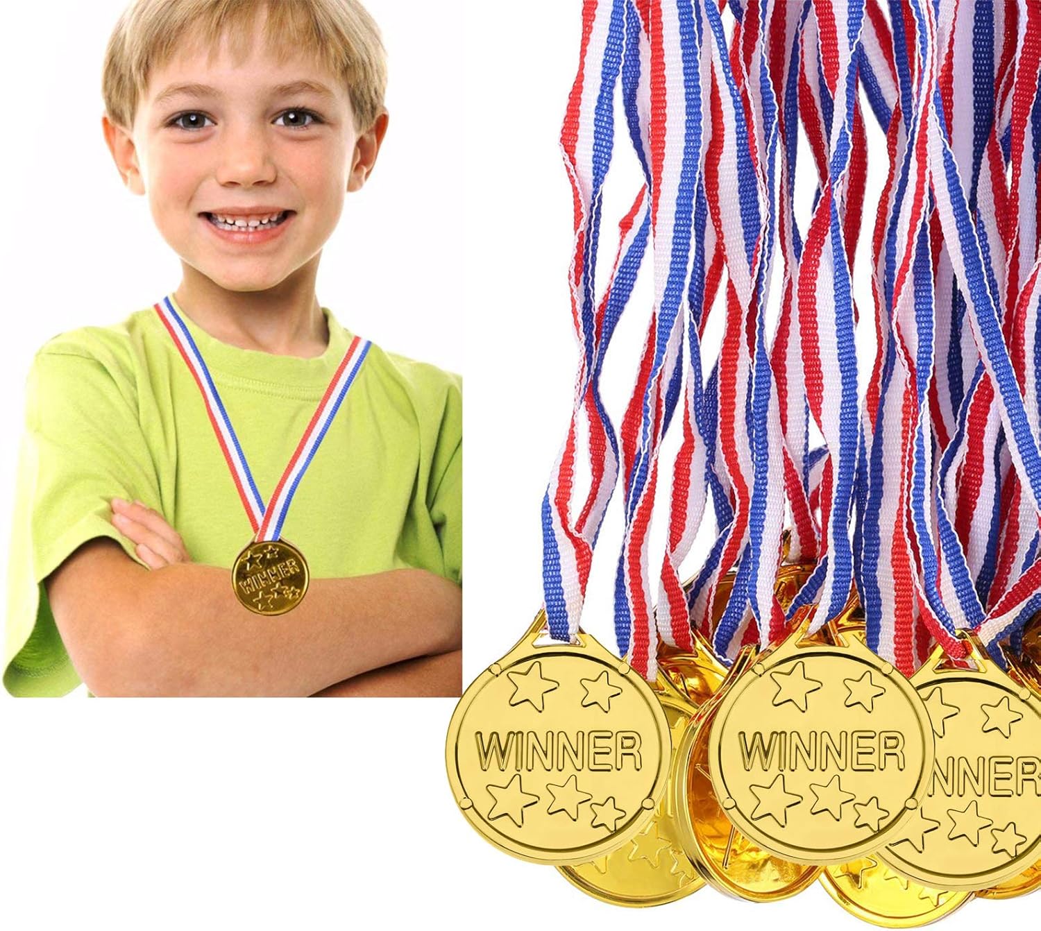 Thumbnail 2 de AUERVO 50 Pieces Gold Plastic Winner Medals