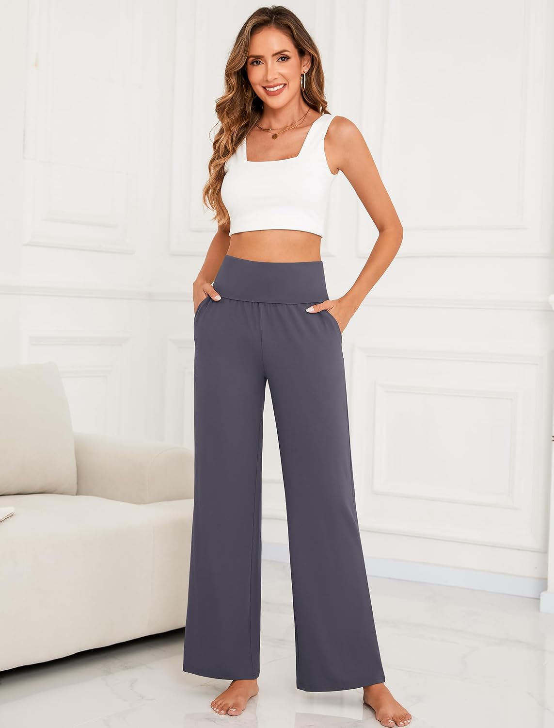 Detalle 1 de Arolina Women's Foldover Lounge Pants S-XXL