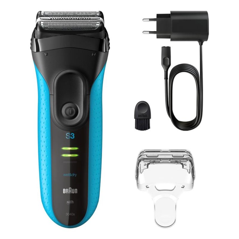 Detalle 2 de Braun Series 3 3040s: Afeitadora facial inalámbrica para uso seco y mojado
