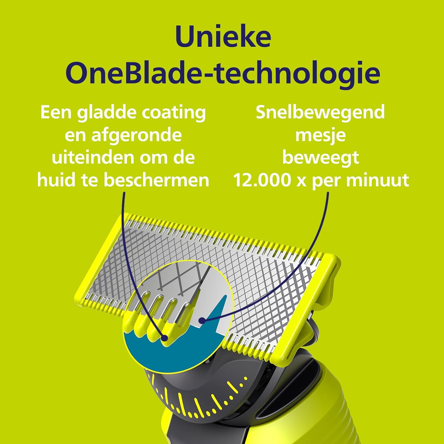 Detalle de Philips OneBlade Original 360 QP430/60 vervangmesjes, set van 3