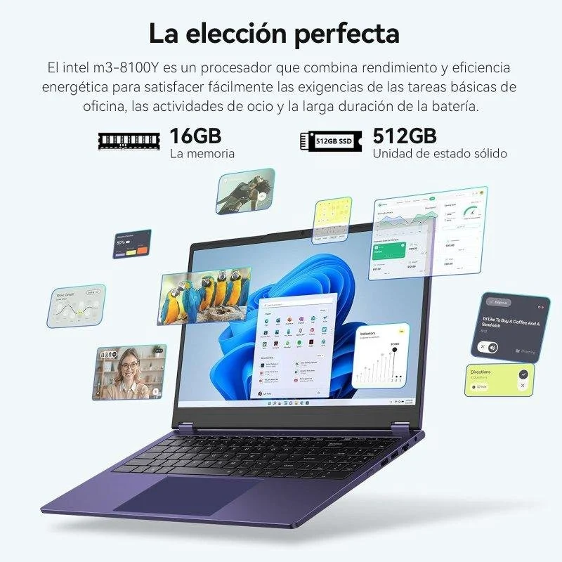 Thumbnail 1 de Vanwin UCC-UL156 15.6" portátil con m3-8100Y