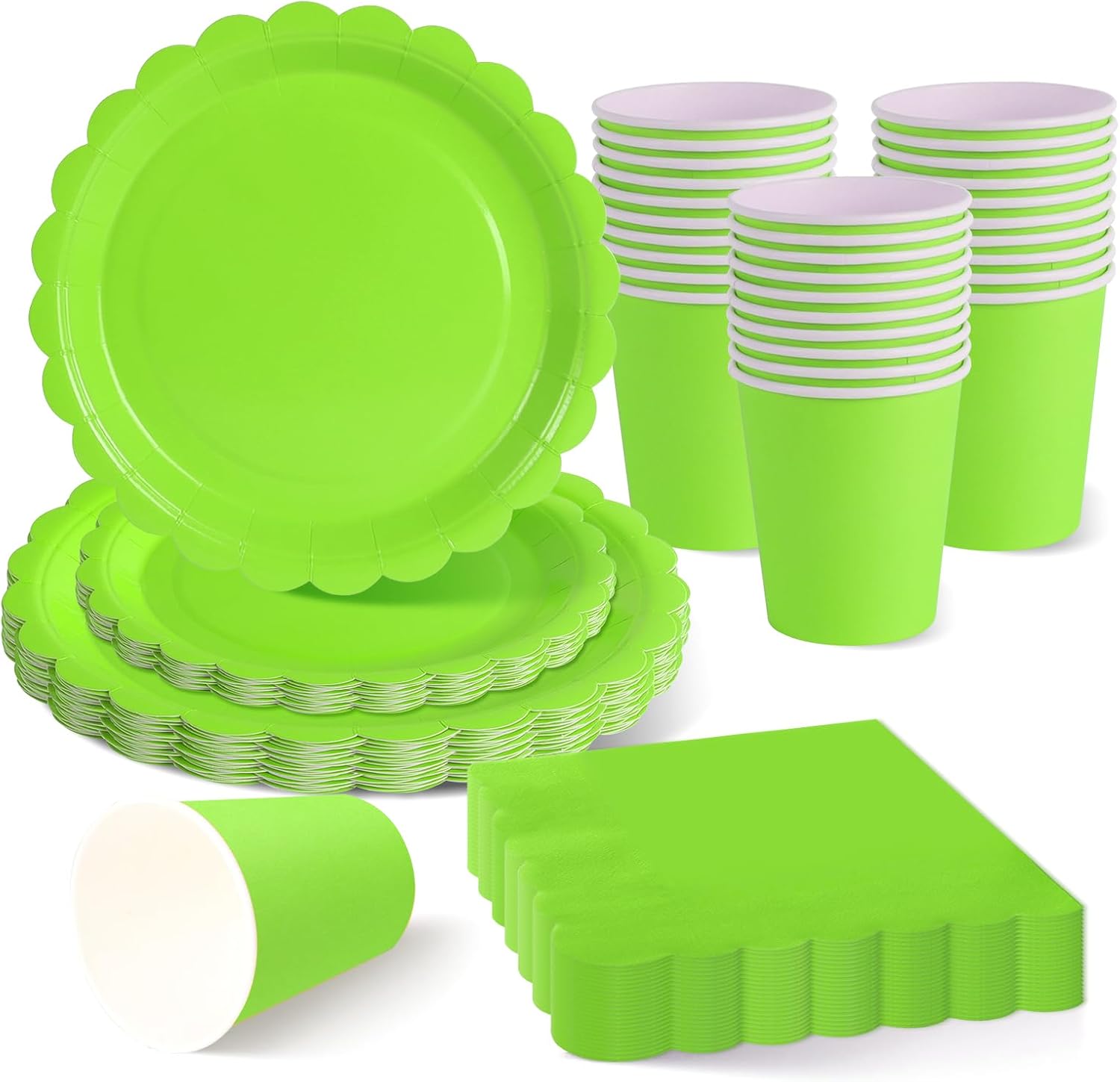 Disposable Party Tableware Set, 120 Pieces