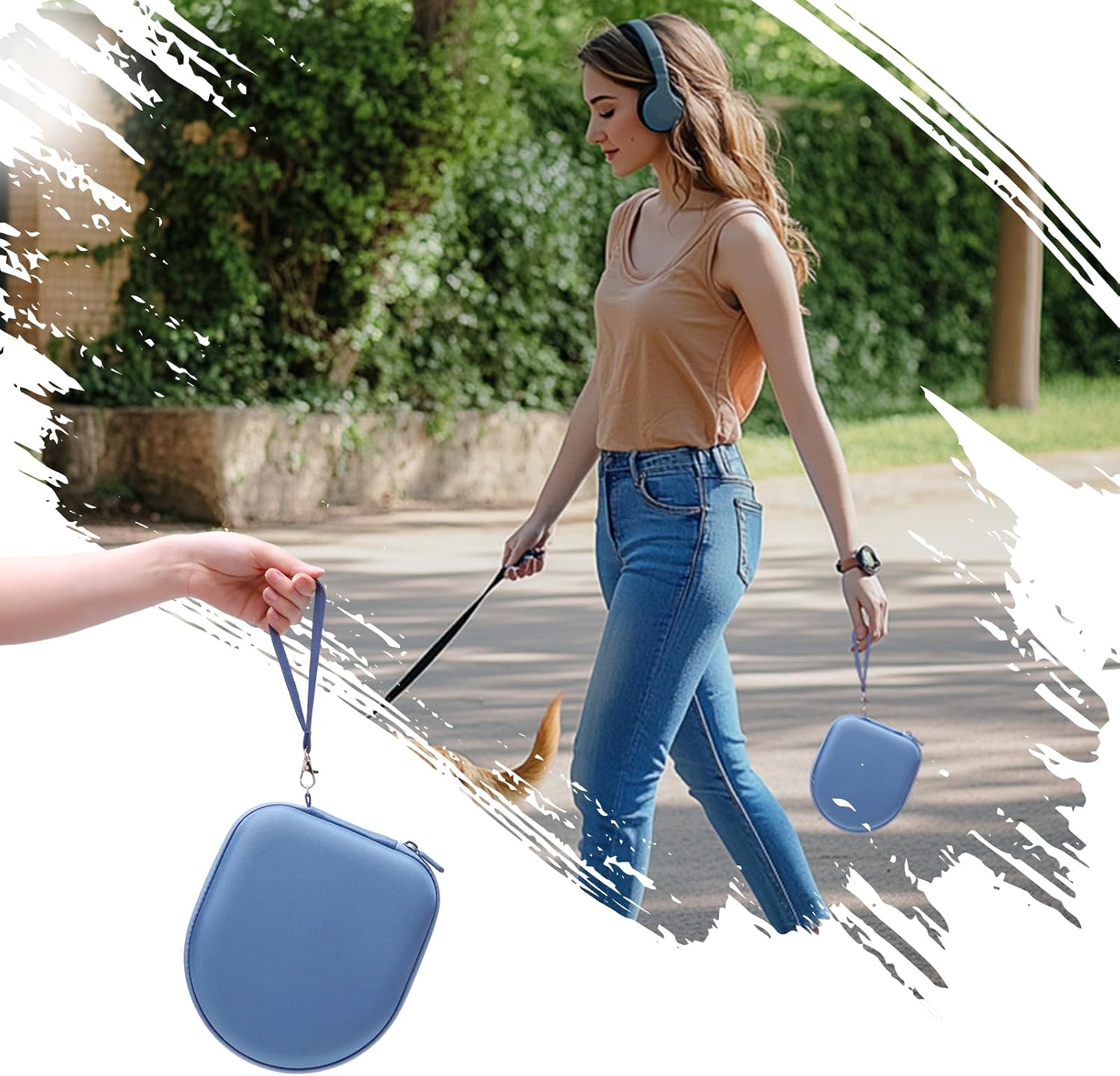 Thumbnail 6 de XANAD Kopfhörer-Tasche für Sony WH-CH520 (Blue) – Case für kabellose Bluetooth On-Ear Kopfhörer