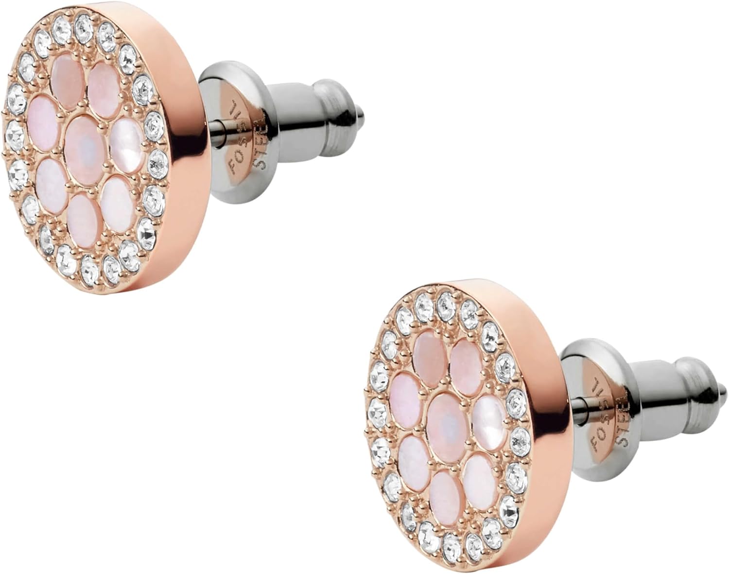 Detalle 2 de Fossil Ohrringe Damen Mop 10×2,0 mm Roségold Edelstahl JF02906791