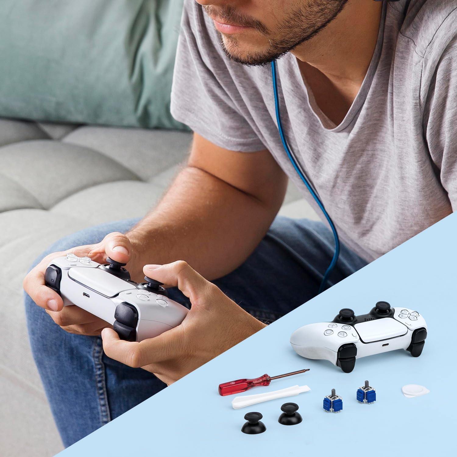 Thumbnail 6 de Tolesum Kit Réparation joysticks 2 PS5