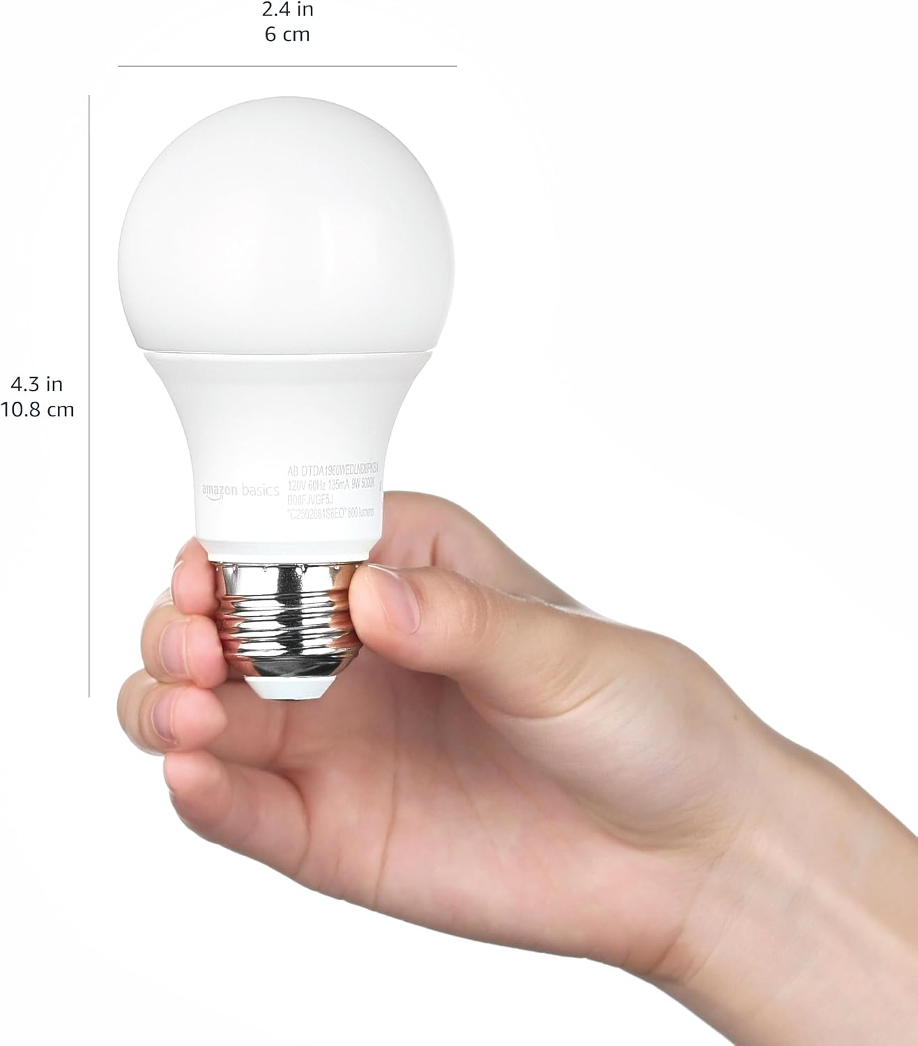 Thumbnail 5 de Amazon Basics A19 LED Bulb 9W 5000K (6-pack)