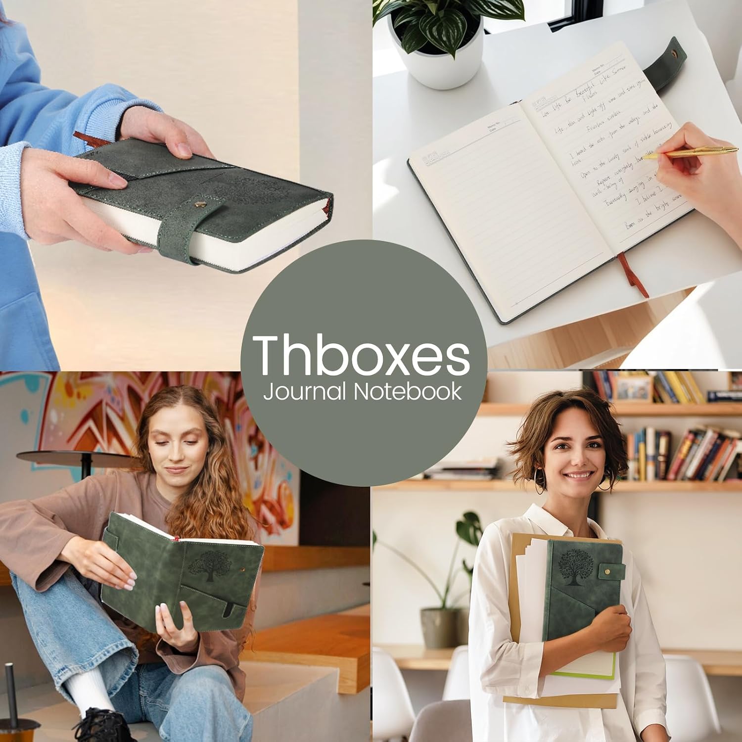 Thumbnail 5 de Thboxes A5 Journal: Leather Hardcover Notebook