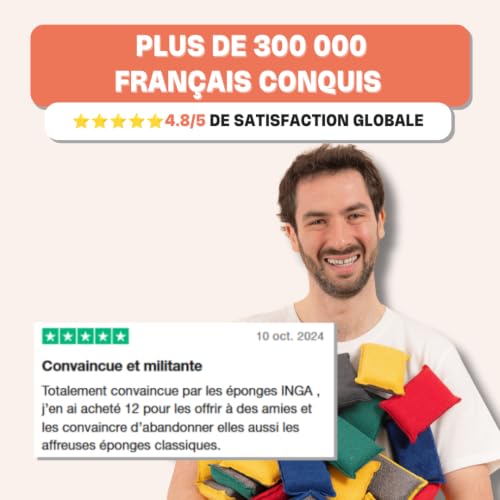 Thumbnail 8 de INGA Éponges Durables 4 Éponges - Réutilisables et Lavables, Sans Rayer