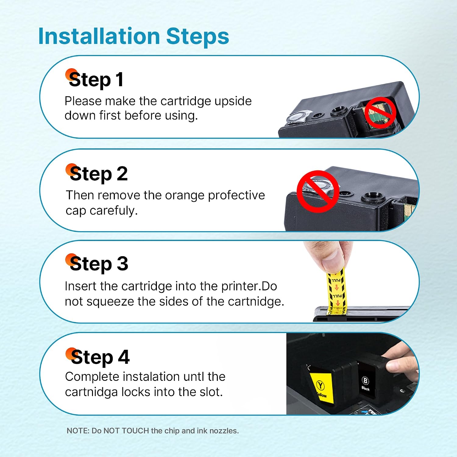 Thumbnail 4 de Eudul ink cartridges 4-pack