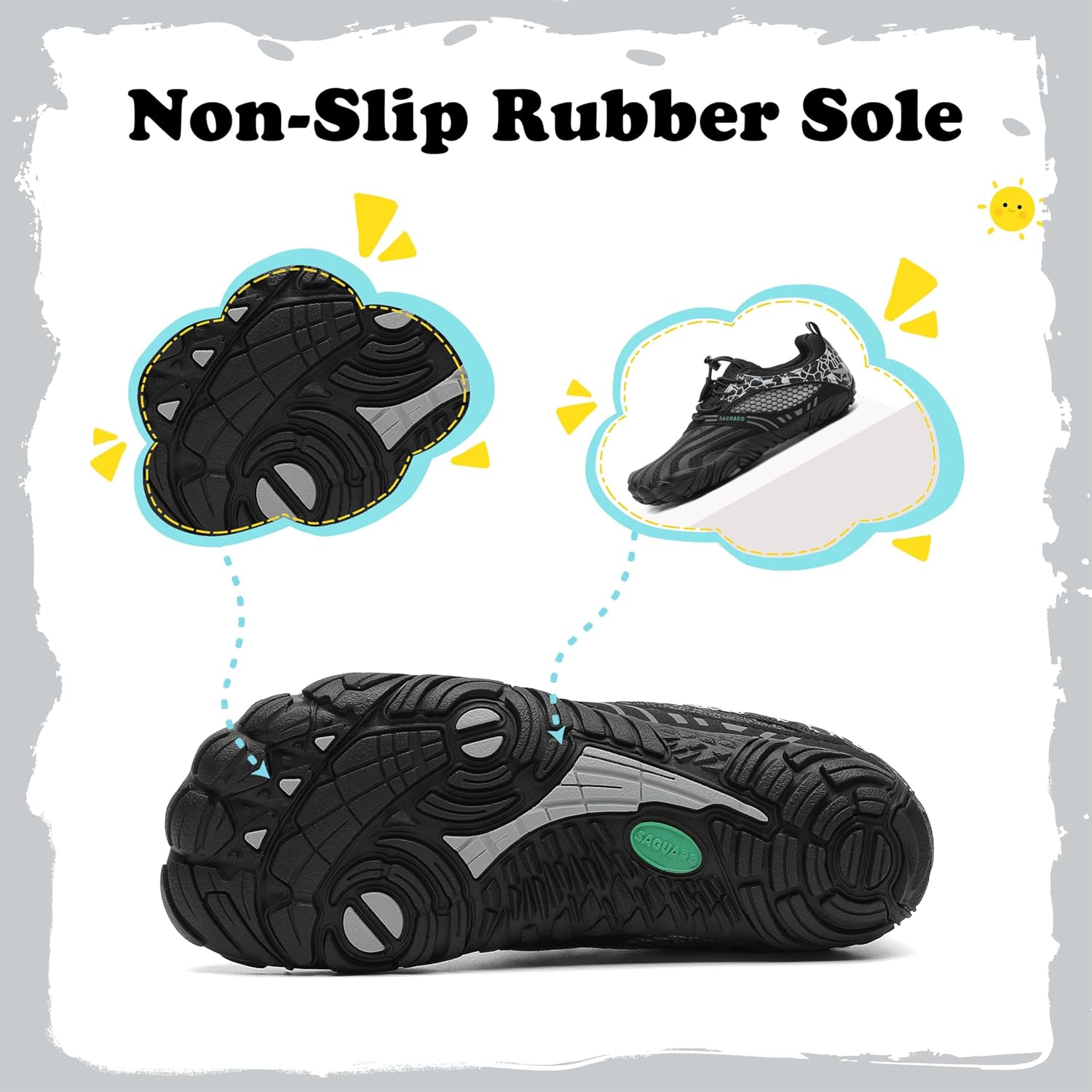 Thumbnail 4 de SAGUARO Barfußschuhe Kinder Outdoor – flexible Minimalistenschuhe für Jungen und Mädchen, Gr. 24–36