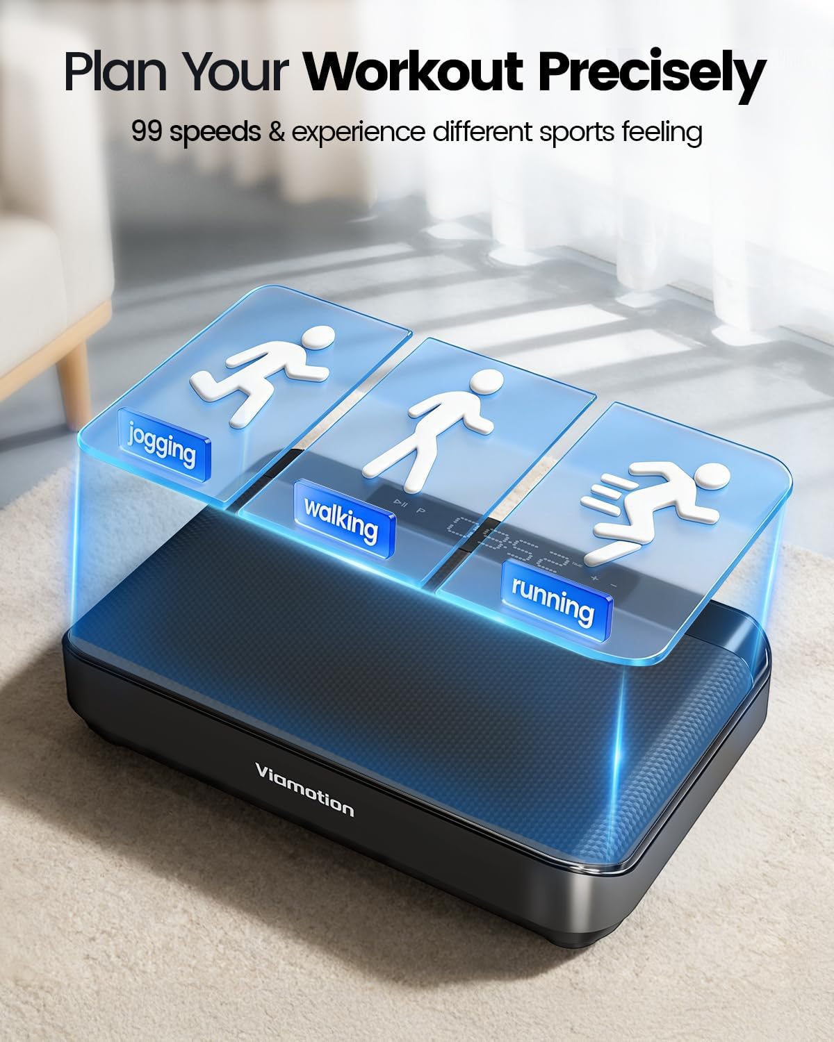 Thumbnail 3 de Viamotion Vibration Plate Exercise Machine, 99 Levels
