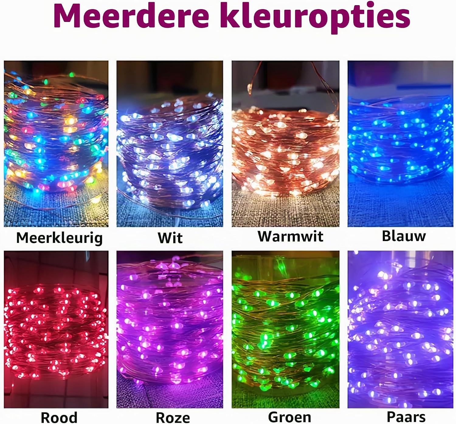 Thumbnail 1 de Clearhill LRS-101 USB-lichtsnoer 2-pack, 10 m, 100 LED en warmwit