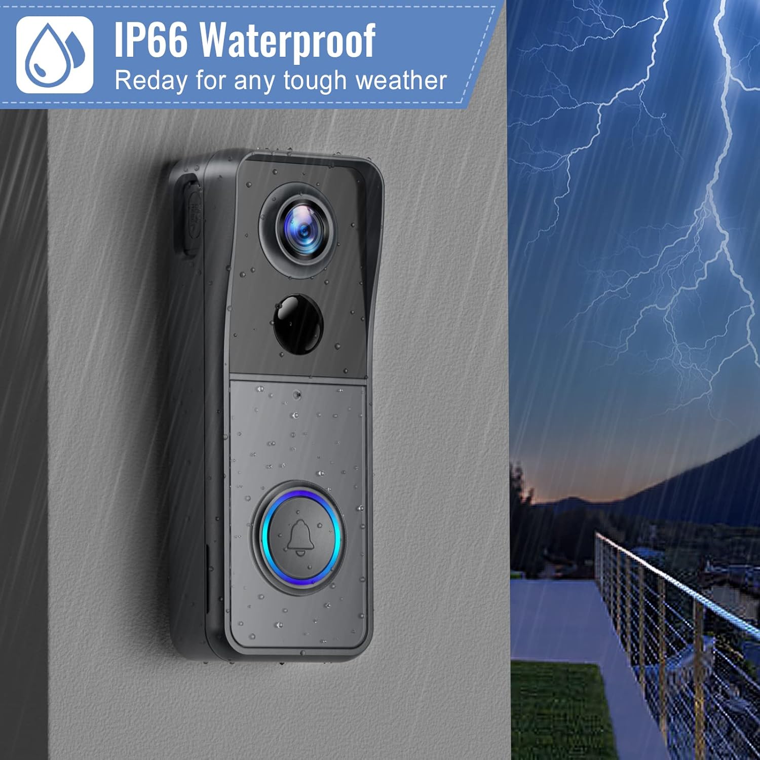 Thumbnail 5 de XTU Wireless WiFi Video Doorbell Camera 2K doorbell