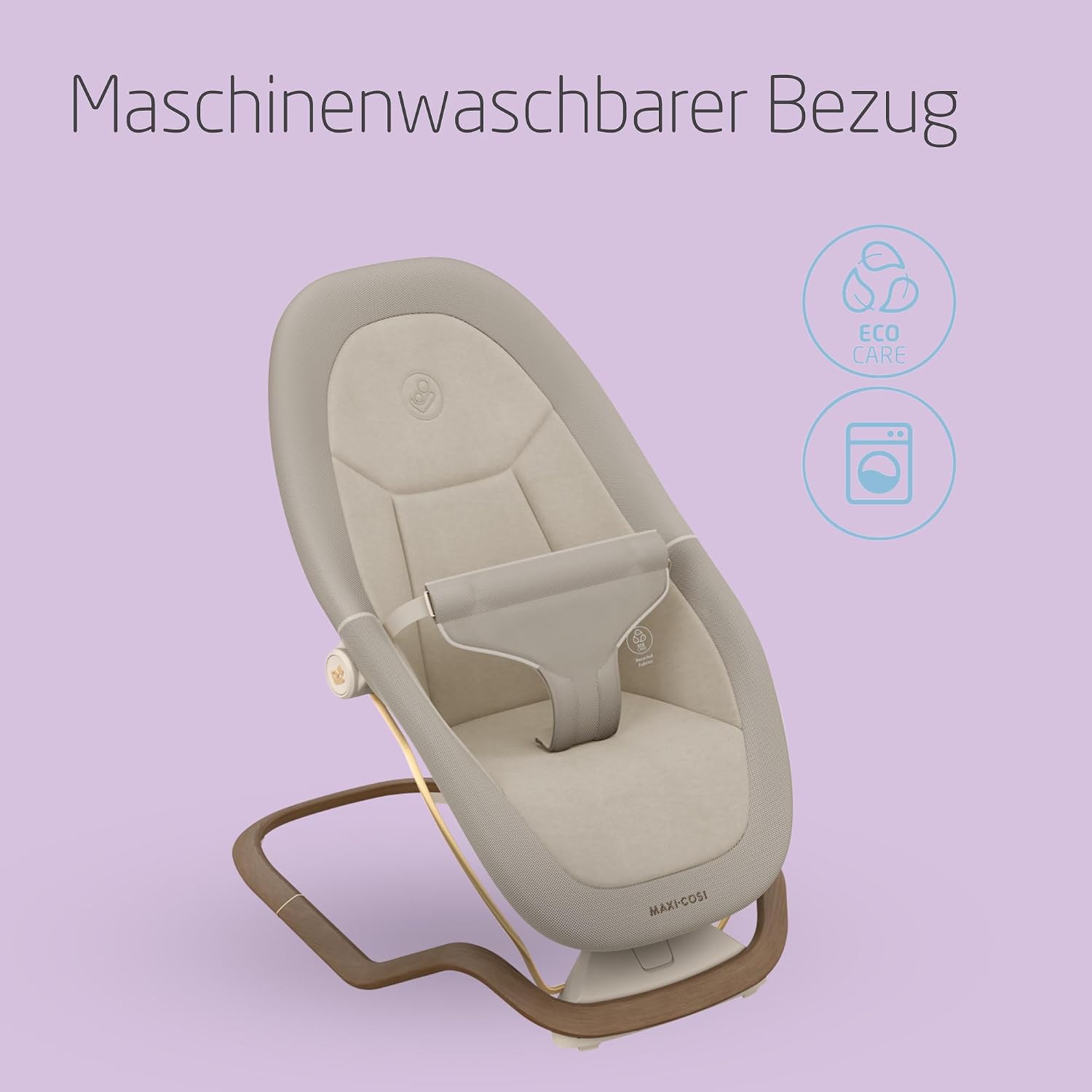 Detalle de Maxi-Cosi Dove Babywippe – leichte, zusammenklappbare Schaukel für 0–15 kg