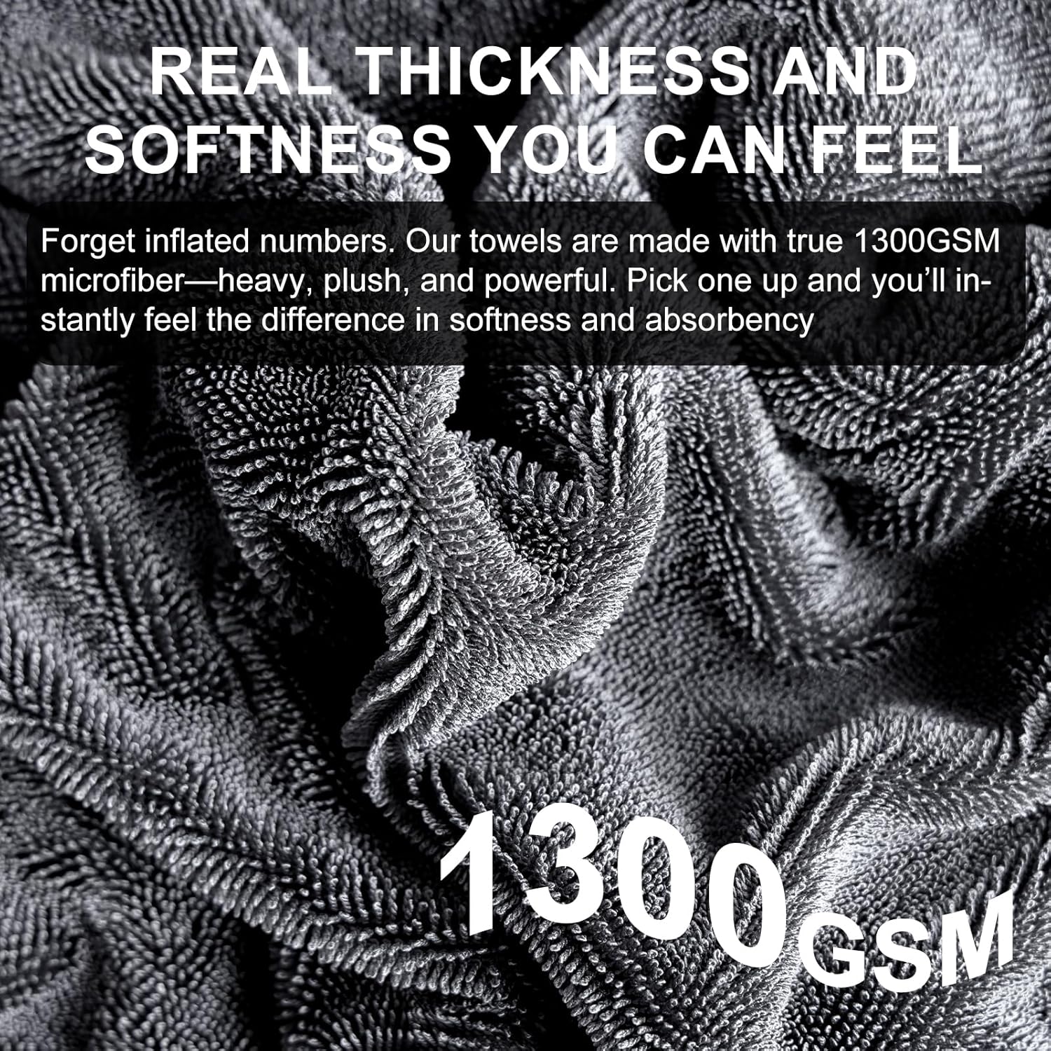 Thumbnail 3 de Singrune 2 Pack XL 1300GSM Car Drying Towel