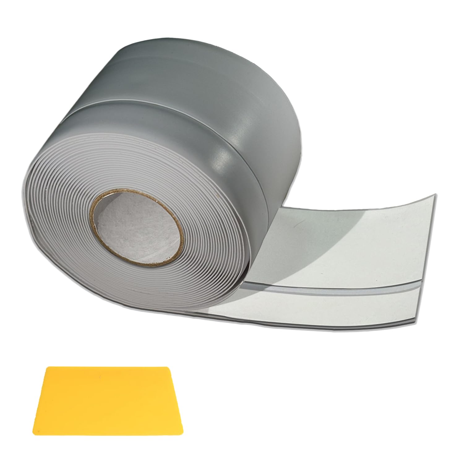 Detalle de VCANIVR GRAYTIJIAOPVC flexibele pvc-plint, zelfklevend, grijs, 6 m