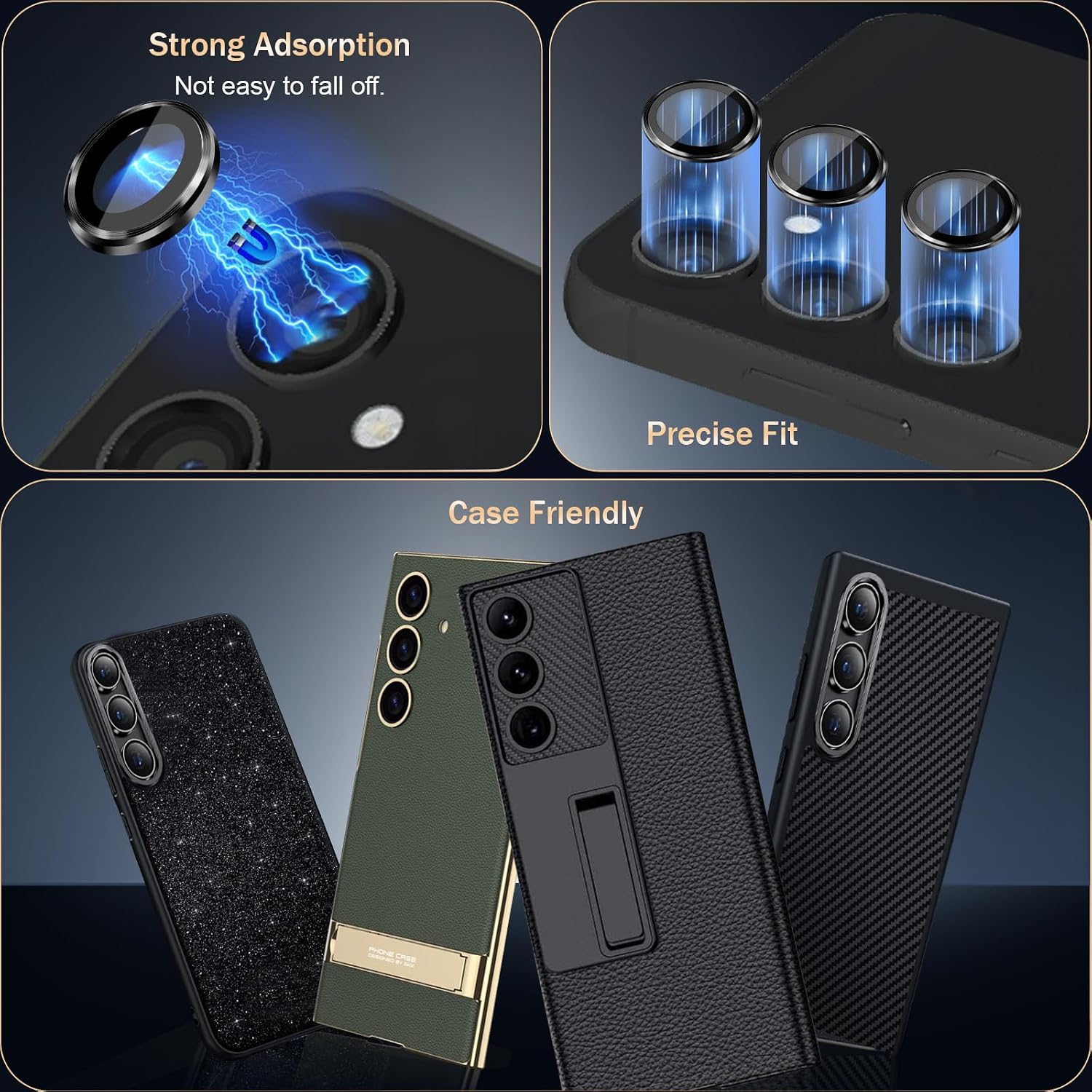 Detalle 1 de BERSEM 📱 Protector PantallaSamsung Galaxy S24/S23, 2 Pzs, 9H