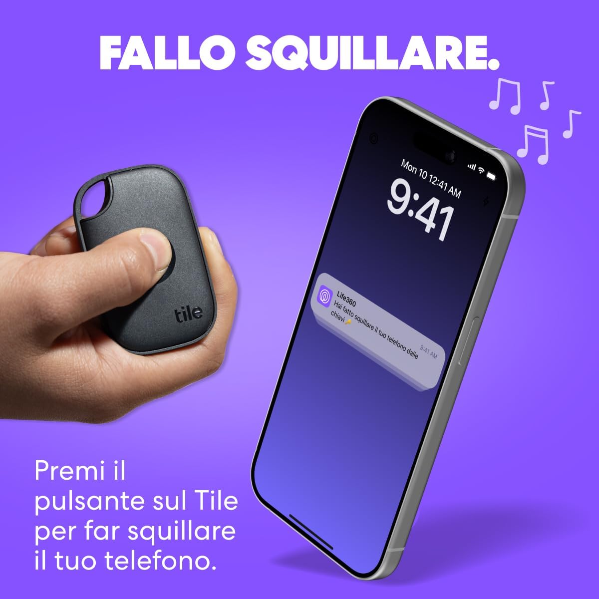Thumbnail 3 de Tile by Life360 Pro: Localizzatore Bluetooth per chiavi, borse e oggetti di valore (Pacchetto 2, Nero/Bianco)