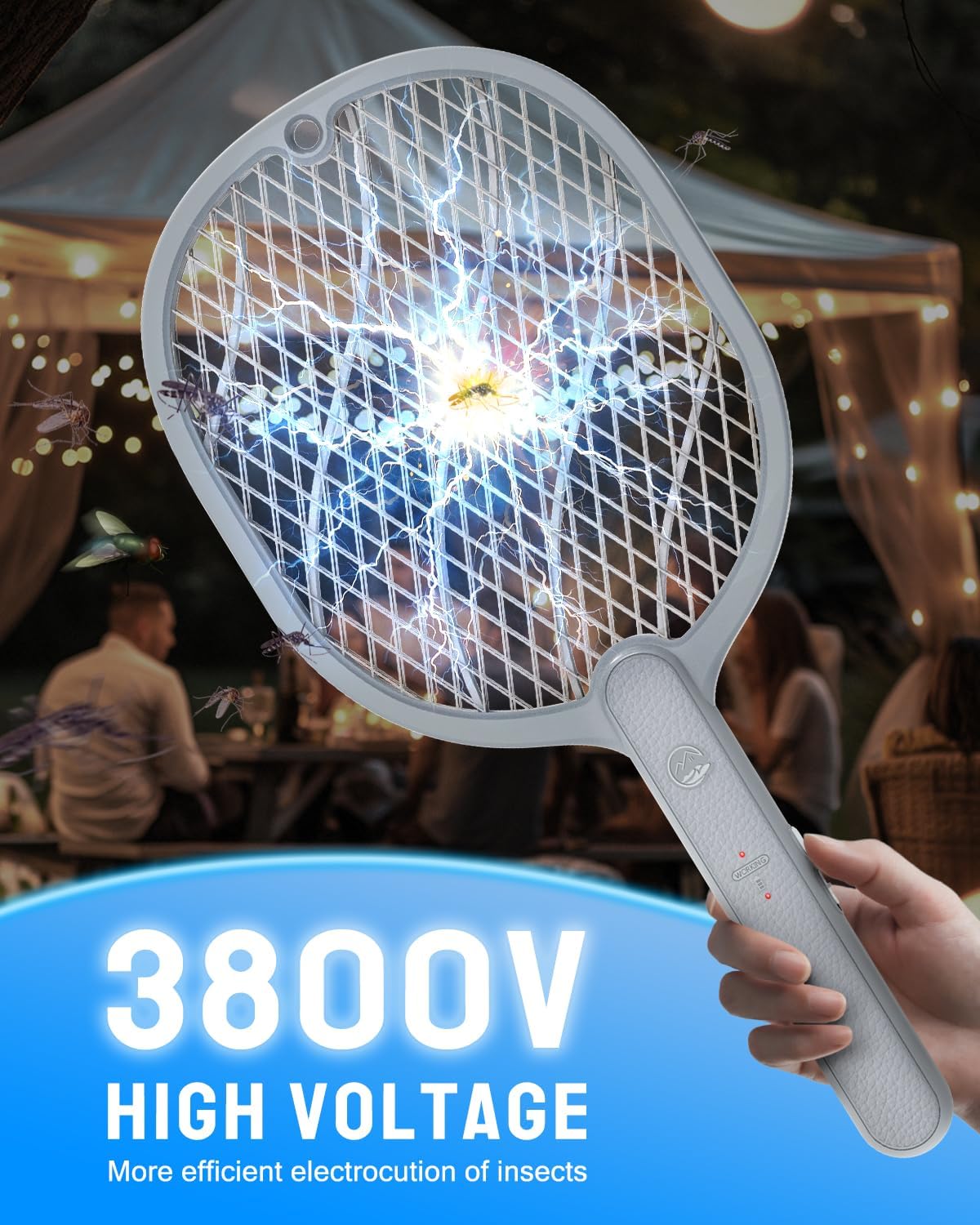 Detalle 2 de Mosiller Electric Fly Swatter 3800V 🪰