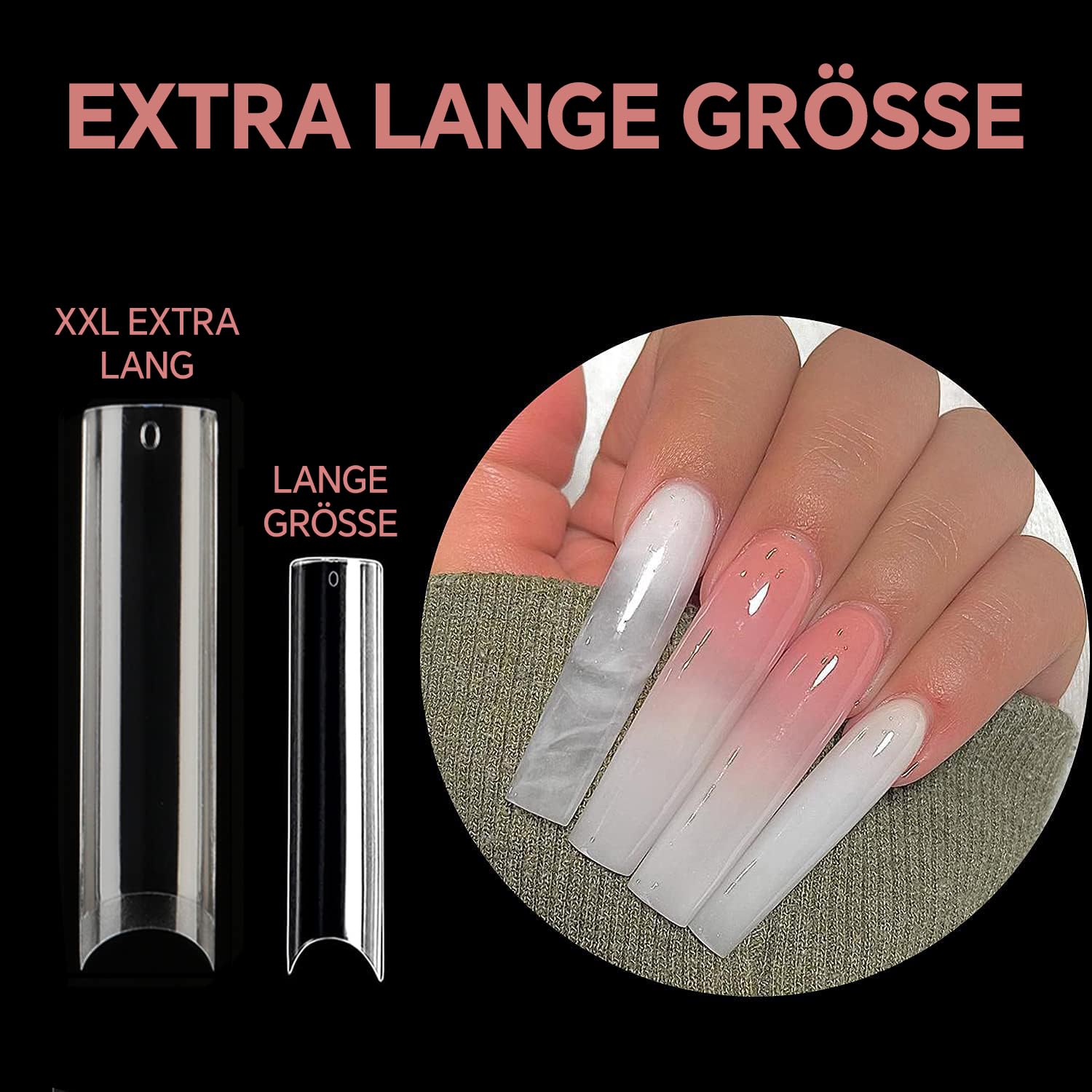 Thumbnail 2 de UNA GELLA Nail Tips Square XXL 120 Stück