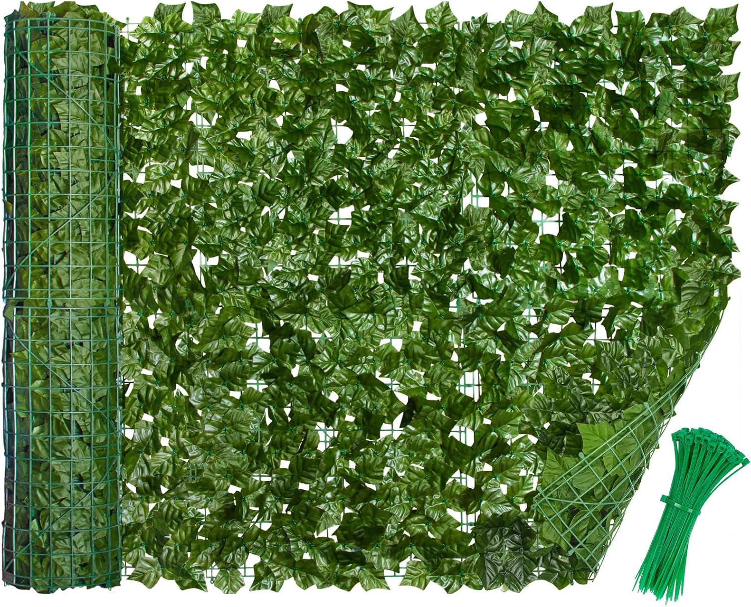Thumbnail 6 de LEIVESTE Siepe Finta per Recinzione 1x3 m – Copri Balcone e Giardino, 40 fascette incluse