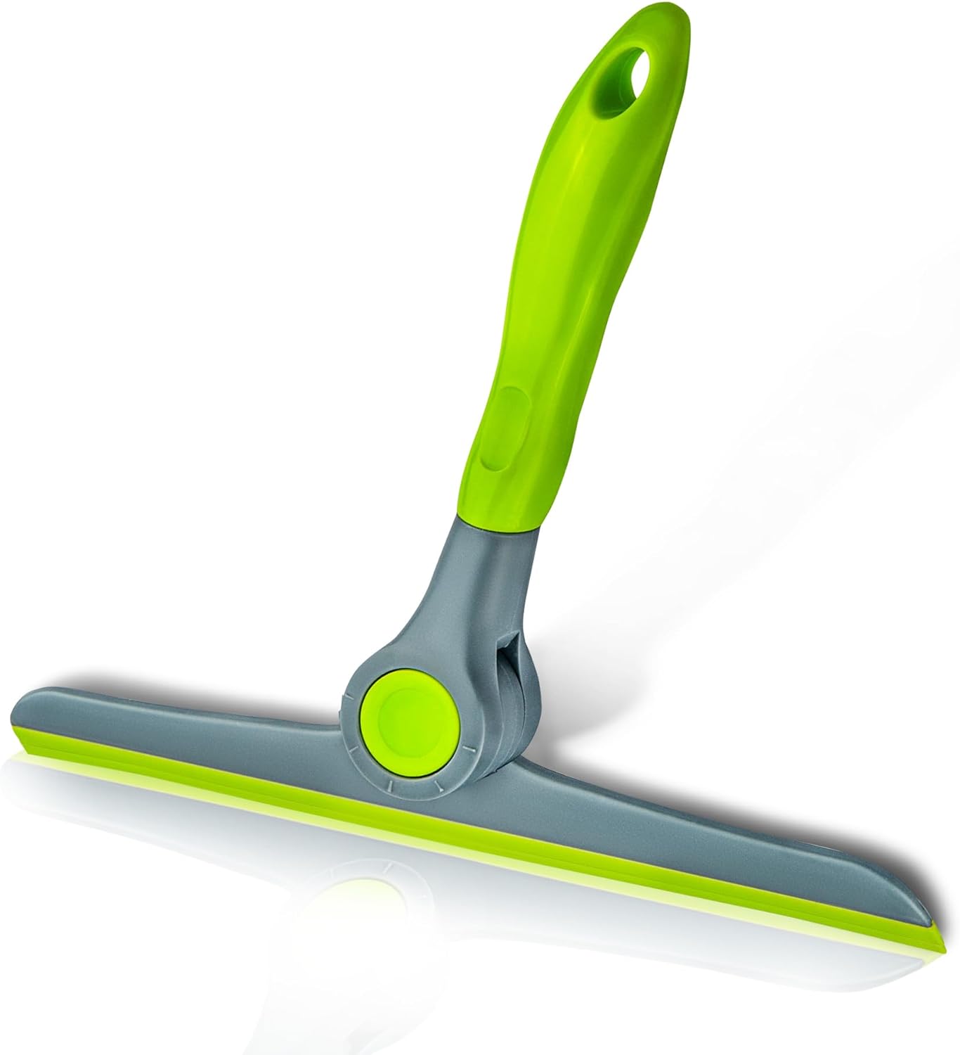 DSV Standard 10-Inch Heavy Duty Window Squeegee – Green/Gray, Handheld Multi-Surface Cleaning Tool