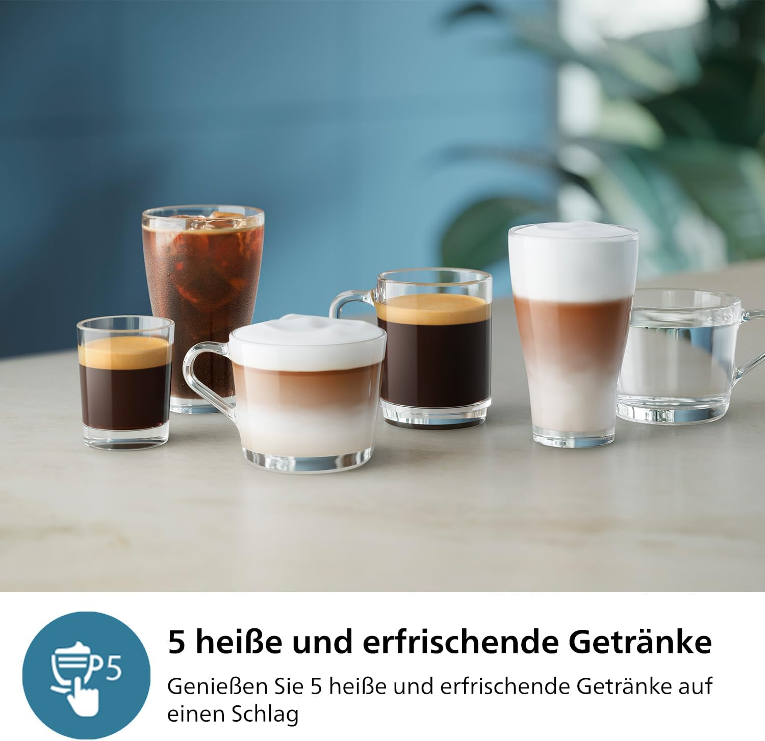Detalle de Philips EP3326/90 Kaffeevollautomat 5 Getränke