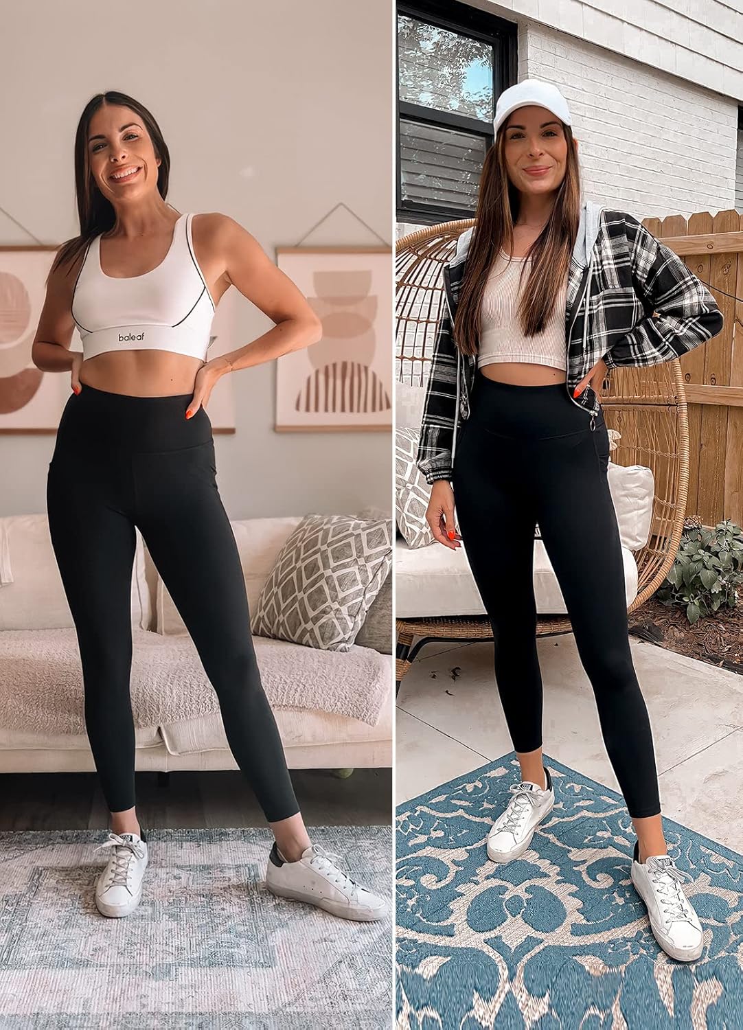 Thumbnail 1 de BALEAF Women's High-Waisted 7/8 Leggings with Pockets