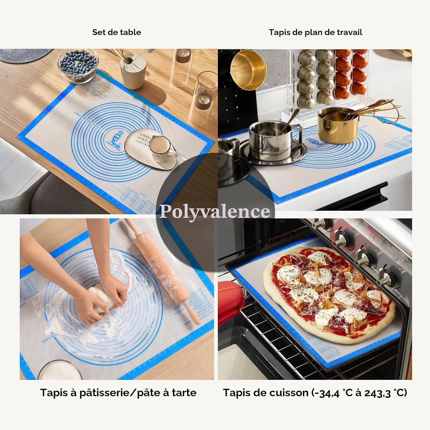 Thumbnail 5 de SUPER KITCHEN extra grote siliconen bakmat 71 x 51 cm, antikleef en antislip