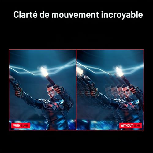 Detalle de ASUS ROG Strix OLED XG27AQDMES : Moniteur gaming QD-OLED 27 pouces à 240 Hz, cadre fluide et soin OLED intégré