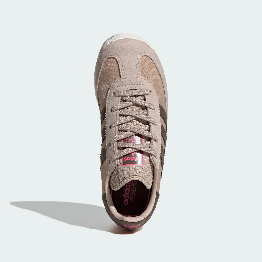 Detalle 2 de Zapatilla SL 72 RS Elastic Laces (Niños) de Adidas — color Marrón