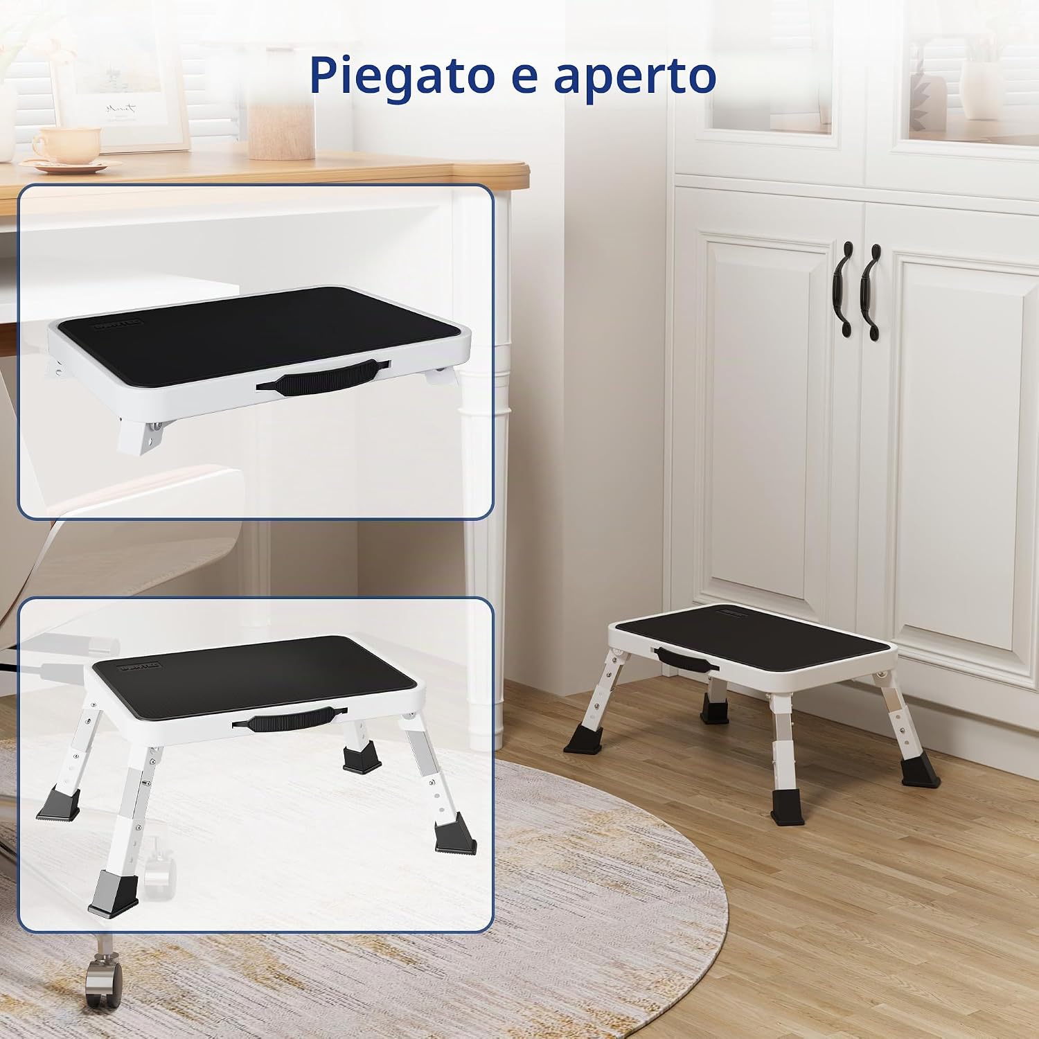 Thumbnail 4 de BONTEC Sgabello pieghevole regolabile 3 livelli