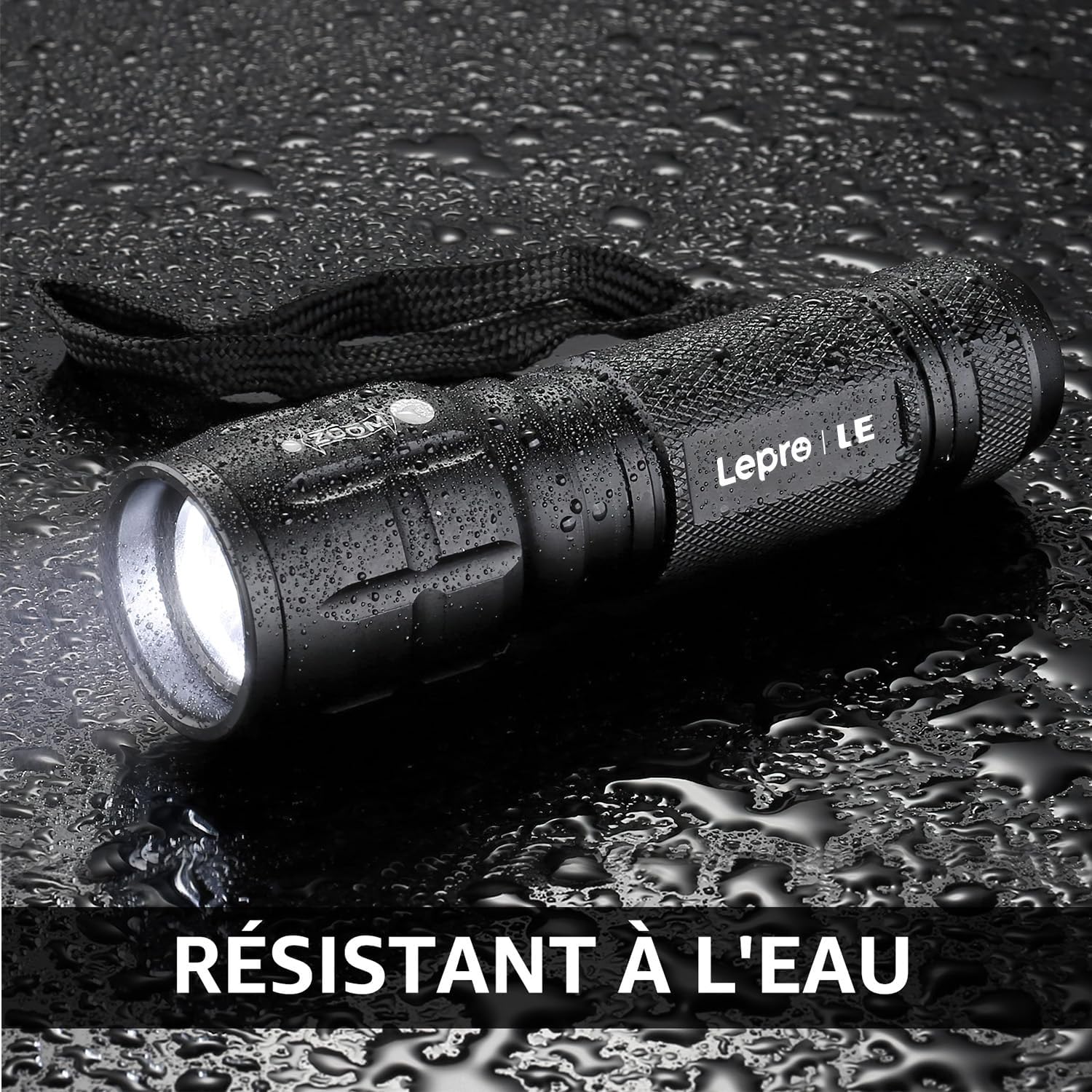 Detalle 2 de Lepro L8000 lampe torche 150 m 🔦