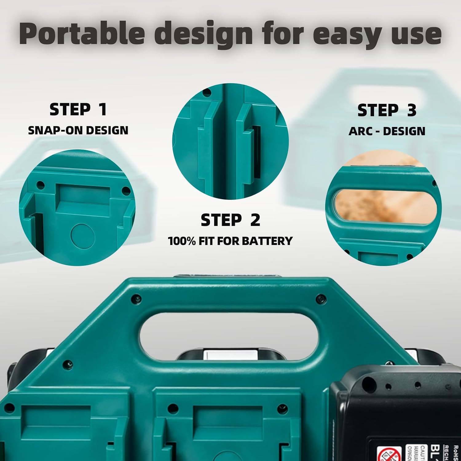 Thumbnail 1 de Battery holder for Makita LXT batteries, 6-slot