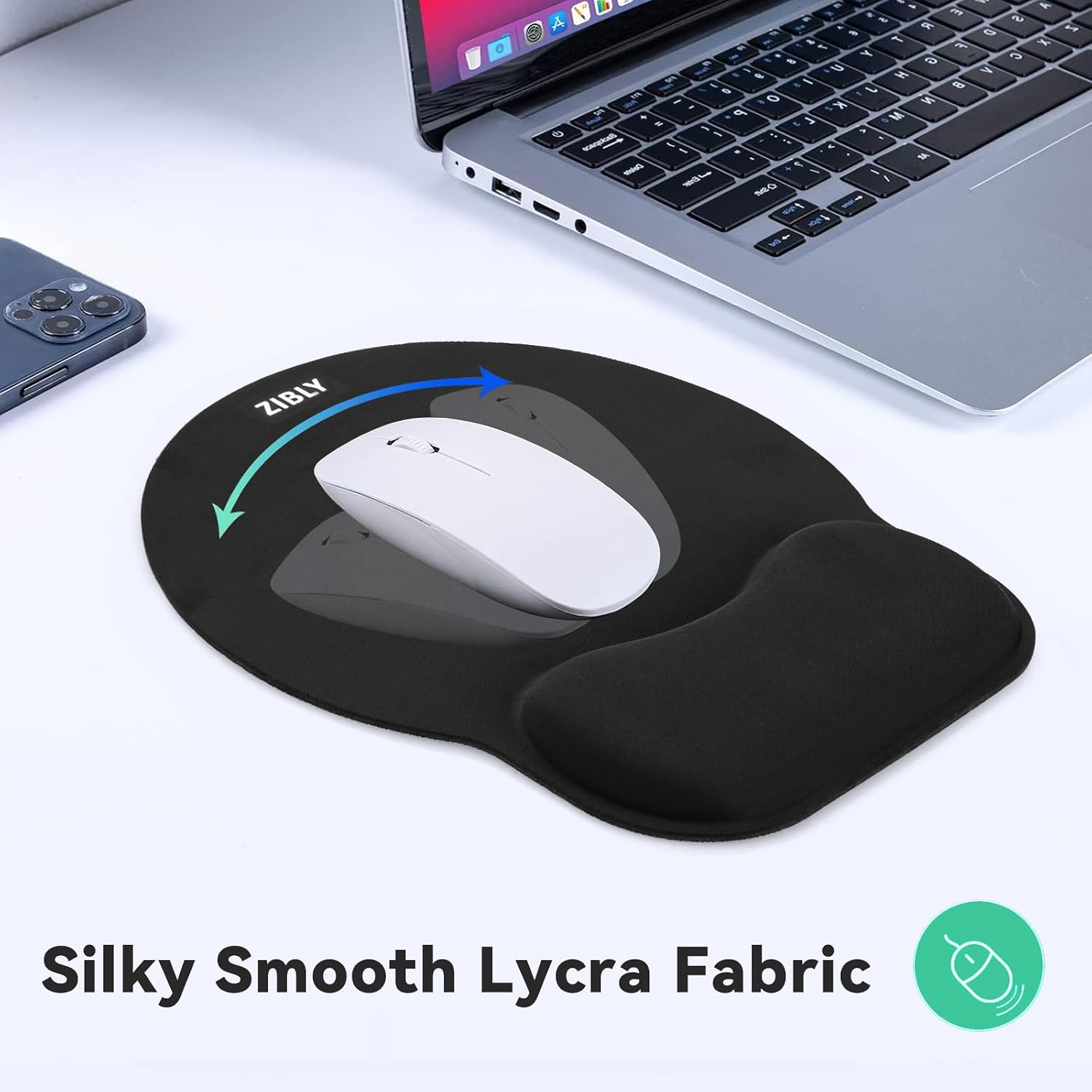 Detalle 2 de Zibly Wrist Rest and Mouse Mat 1 Pack 🖱