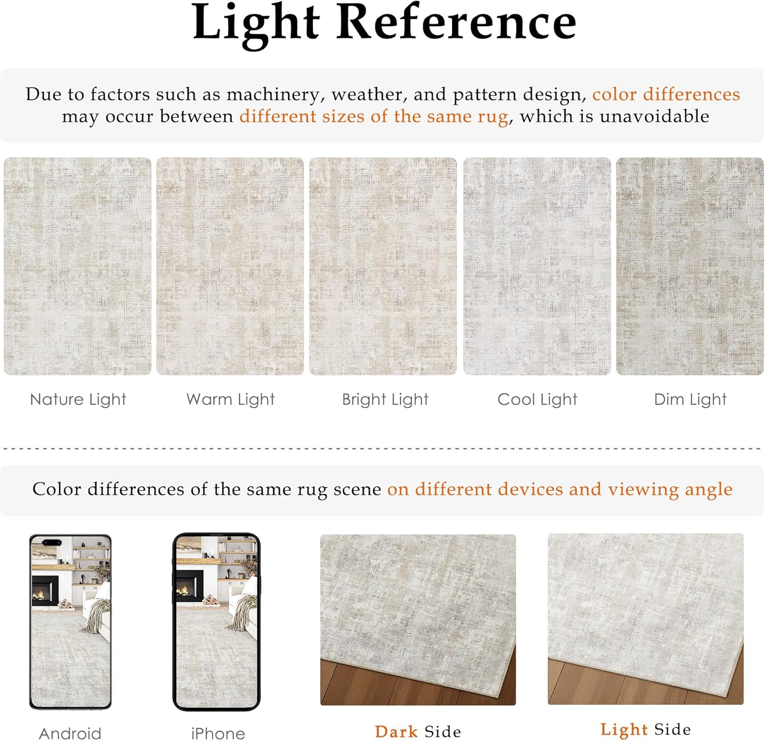 Thumbnail 1 de PureCozy Beige Grey Area Rug 300x400cm