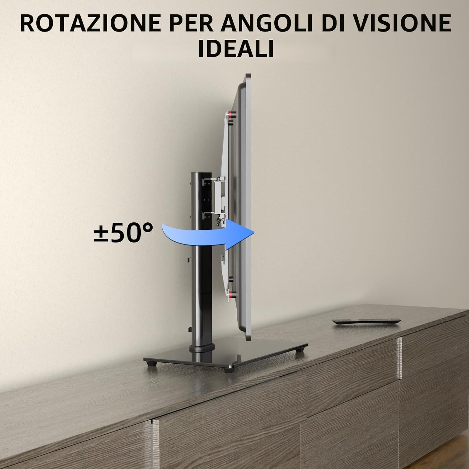 Thumbnail 1 de SUPTEK Supporto TV universale girevole da tavolo TS202 per schermi 26–55'' (fino a 45 kg)