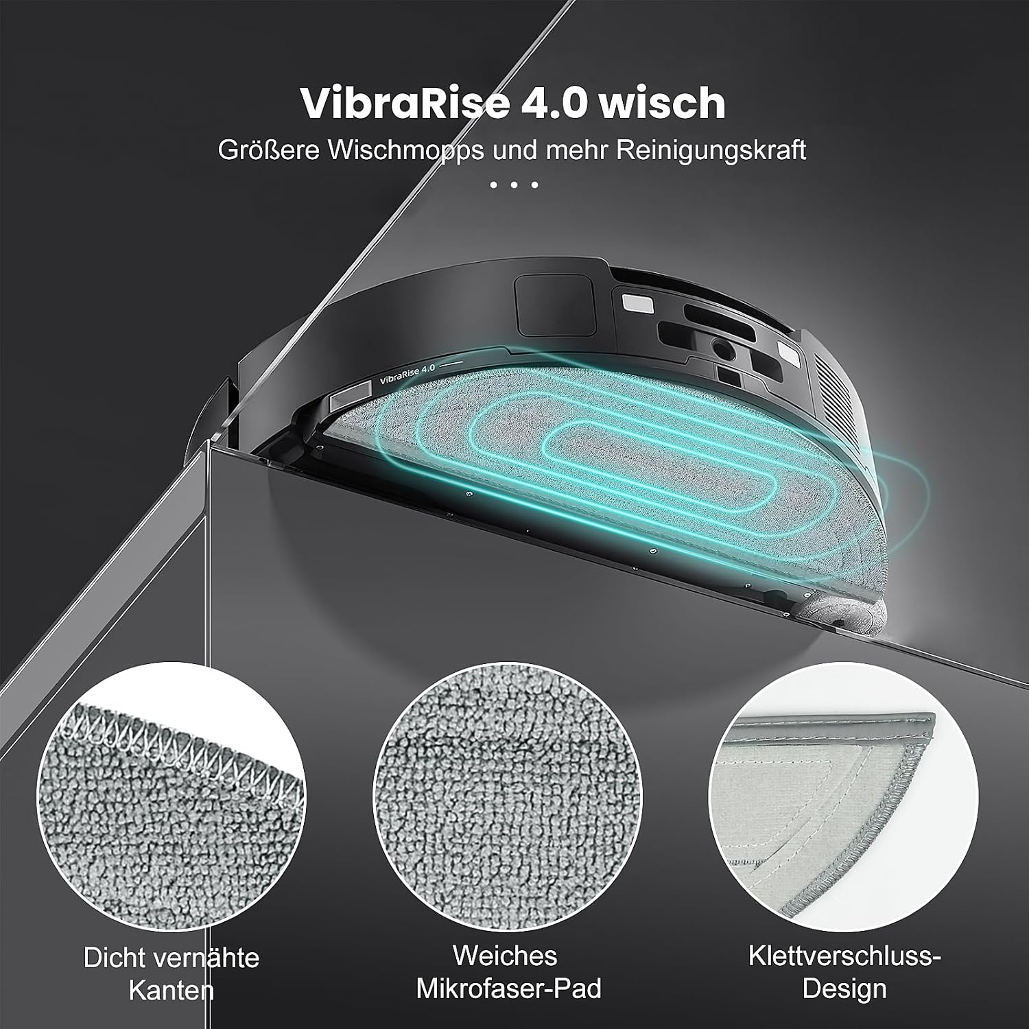Detalle de Roborock Saros 10 Wischtuch Set 12 Stück