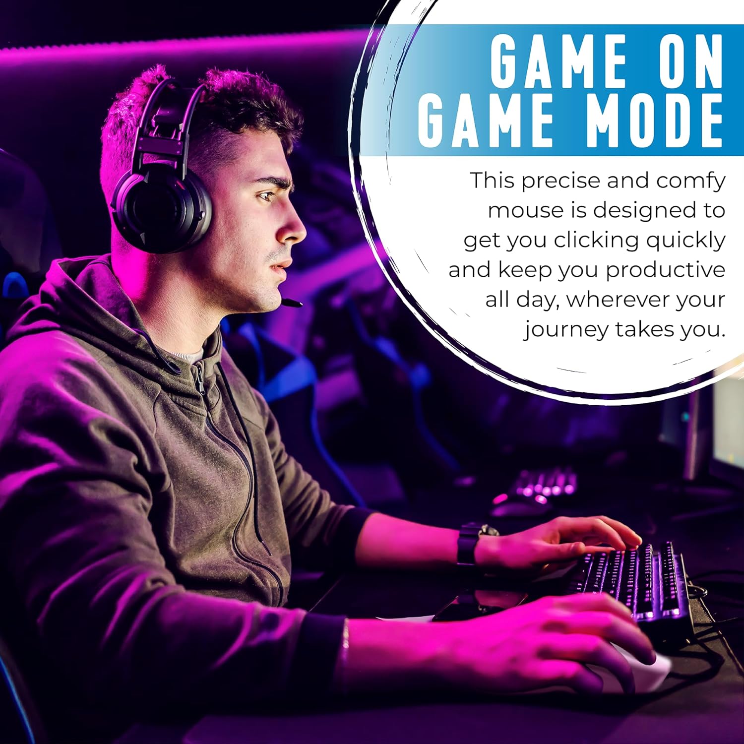 Thumbnail 6 de HP Wired Gaming Mouse (Optical Sensor) with 7-Color LED Lighting