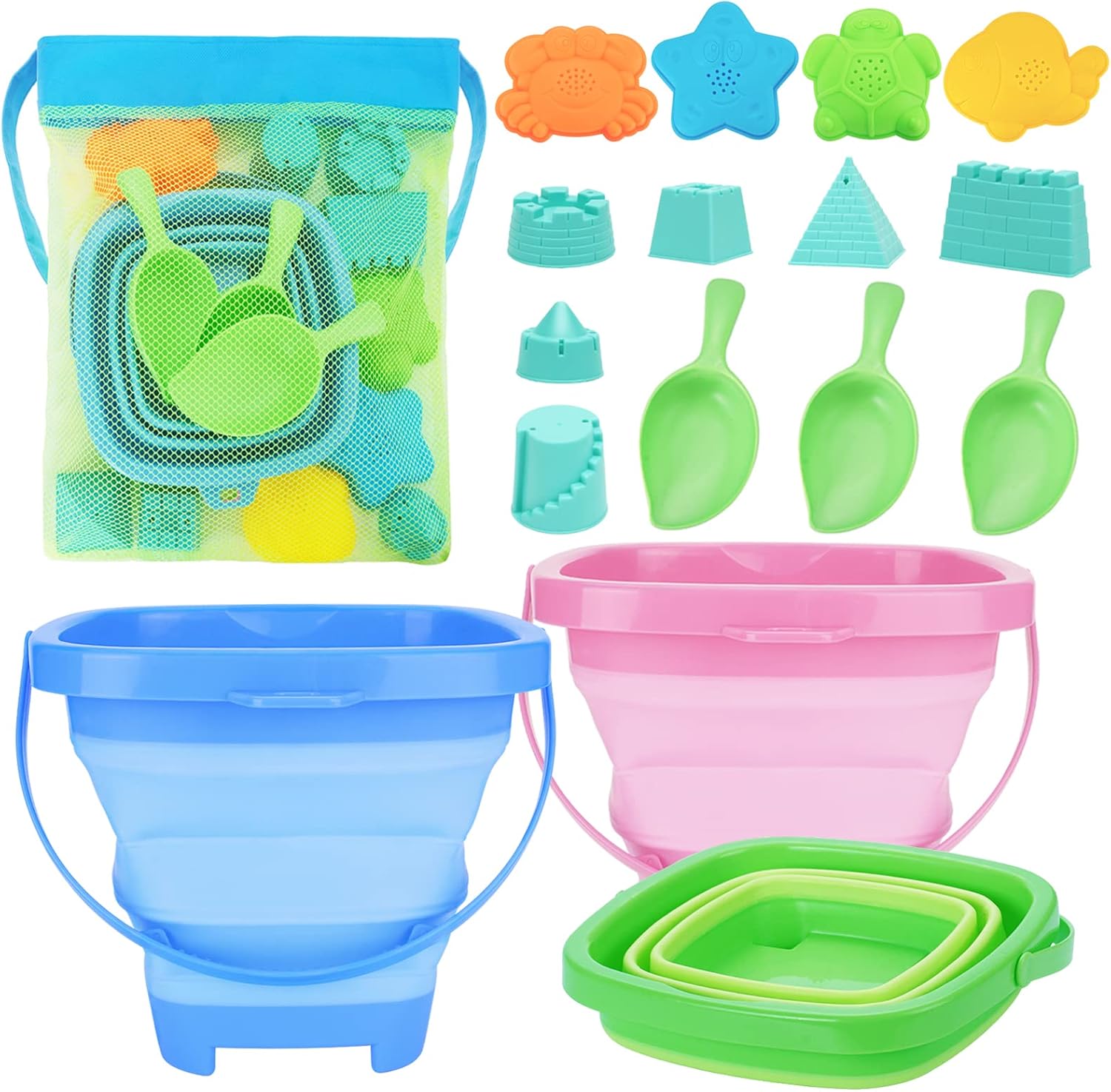 Detalle de RACPNEL Collapsible Beach Toys 3-Pack